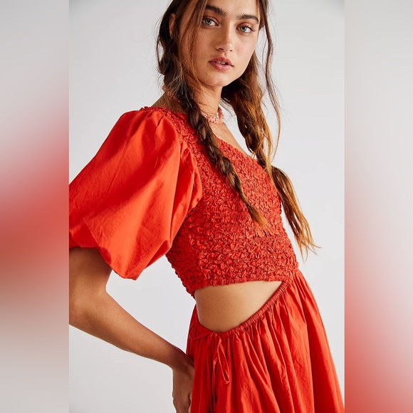 Free People Kalina Midi Dress size Large - Picture 3 of 4